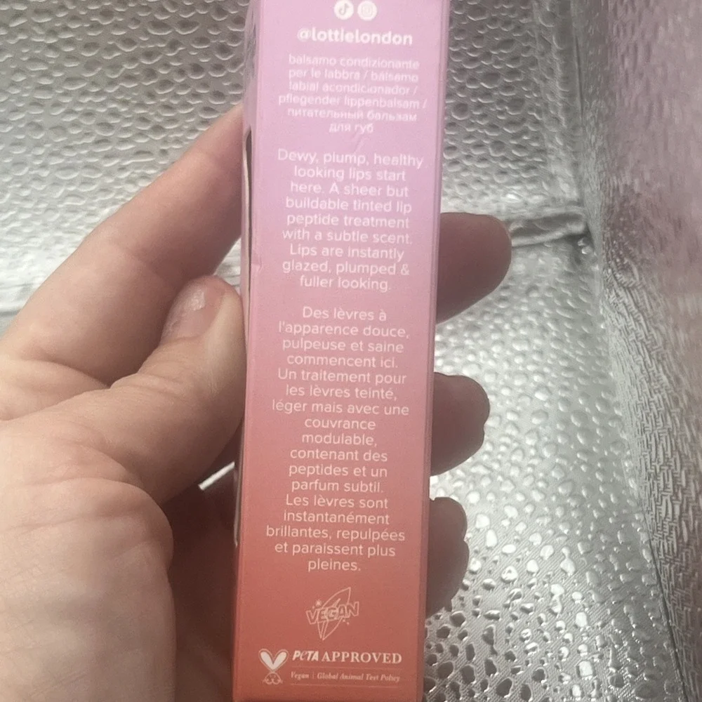 Peptide Lip Tint Nourishing Glaze, Raspberry Jam, 0.23oz, New 7ml Vegan PETA